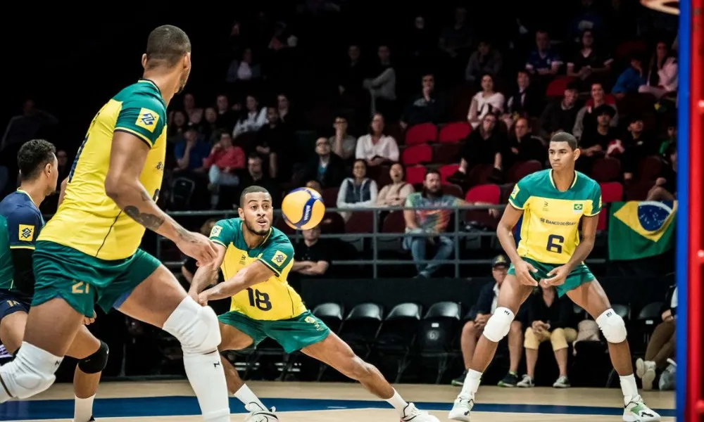 Imagem ilustrativa da imagem Brasil e Argentina duelam pela Liga das Nações de vôlei masculino