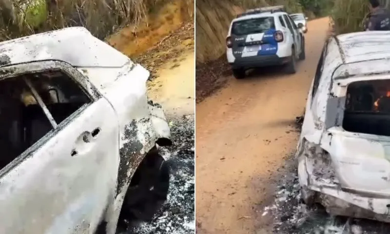 Imagem ilustrativa da imagem Carro em chamas não tem relação com adolescentes desaparecidos, diz delegado