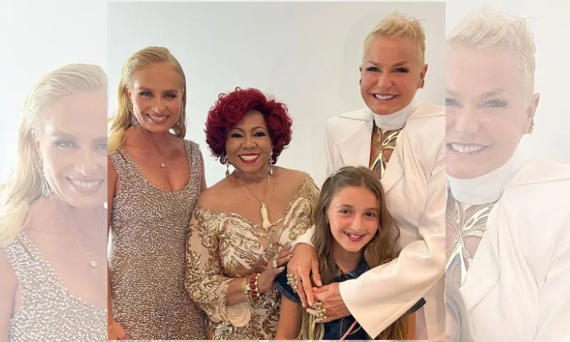 Imagem ilustrativa da imagem Detalhe em foto de Alcione com Xuxa e Angélica chama atenção na web