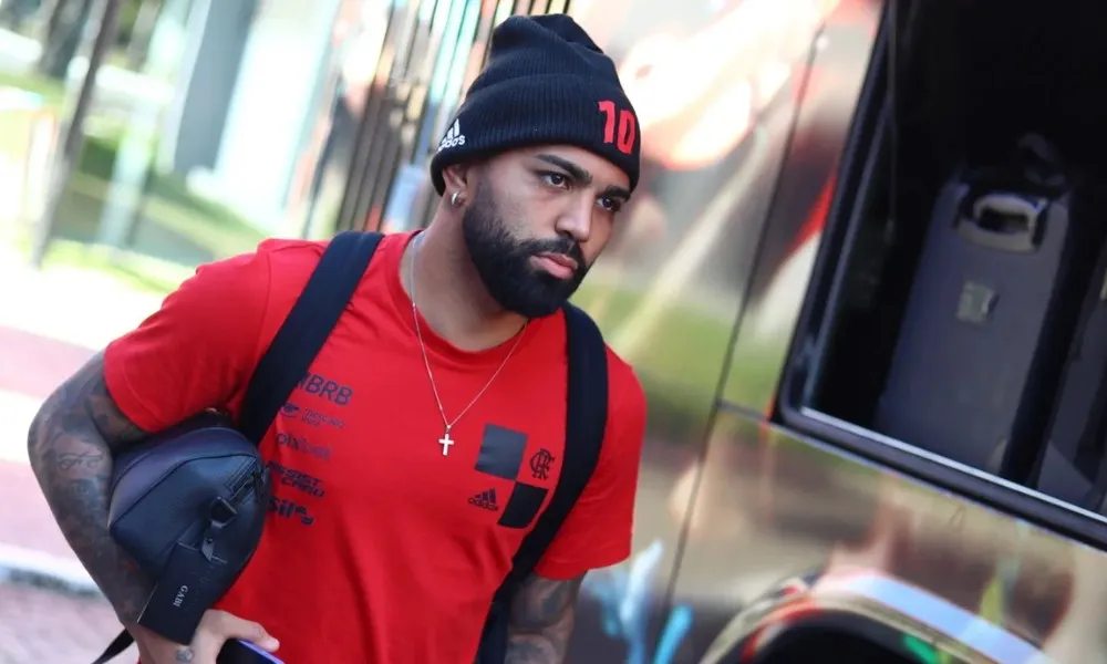 Imagem ilustrativa da imagem Gabigol e Léo Pereira não treinam e podem ser desfalque do Fla na Copa do Brasil