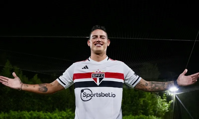 Imagem ilustrativa da imagem James Rodríguez aparece no BID e deve estrear contra o Flamengo