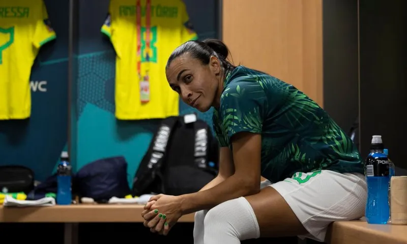 Imagem ilustrativa da imagem Marta afirma que o Brasil lutará com a Jamaica pela vaga nas oitavas