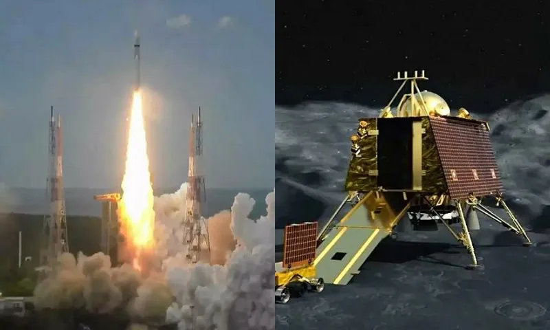 Imagem ilustrativa da imagem Módulo indiano faz pouso histórico em região da Lua