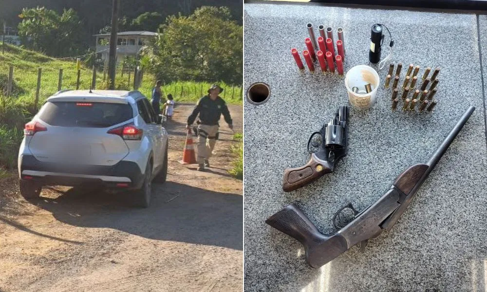 Imagem ilustrativa da imagem PRF encontra armas e munições em carro roubado na BR-101 no ES