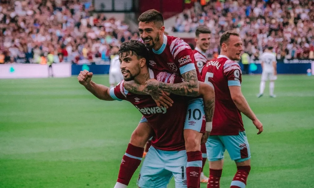 Imagem ilustrativa da imagem Paquetá dá passe para gol do título e West Ham vence a Liga Conferência