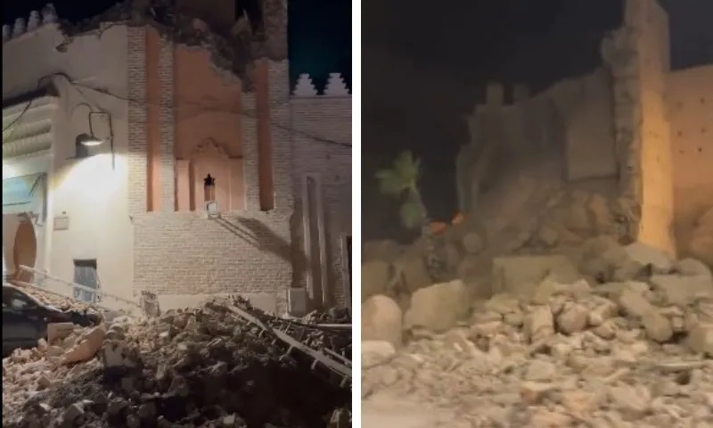 Imagem ilustrativa da imagem Terremoto de magnitude 6,8 deixa mais de 800 mortos no Marrocos