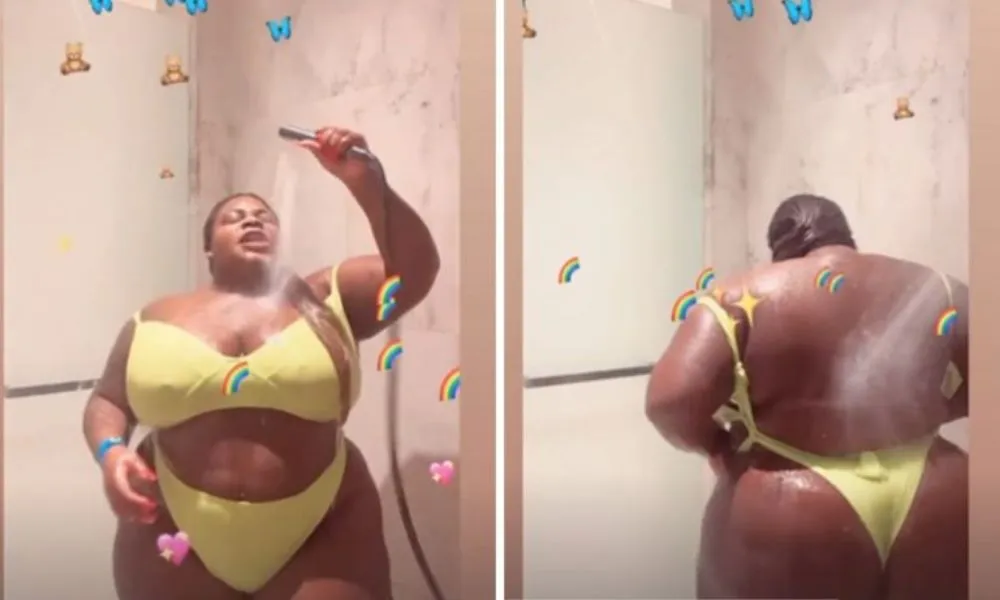 Imagem ilustrativa da imagem VÍDEO |  Jojo Todynho se refresca com banho de ducha e mostra corpo