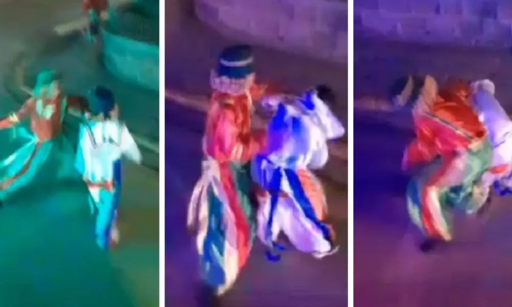 Imagem ilustrativa da imagem VÍDEO | 'Patati e Patatá' trocam socos na rua durante apresentação