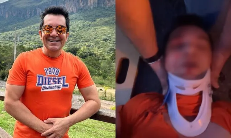 Imagem ilustrativa da imagem VÍDEO | Regis Danese sofre acidente e publica vídeo sangrando em ambulância