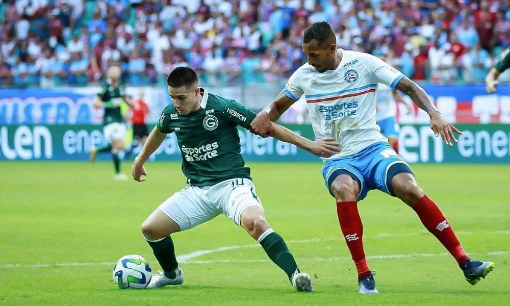 Imagem ilustrativa da imagem Goiás tem gol anulado e fica no empate com o Bahia pelo Brasileirão