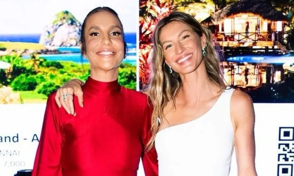 Imagem ilustrativa da imagem Gisele Bündchen faz evento em prol de causas ambientais e recebe Ivete Sangalo