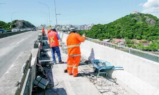 Imagem ilustrativa da imagem Terceira Ponte parcialmente interditada por mais 10h nesta quarta-feira (23)