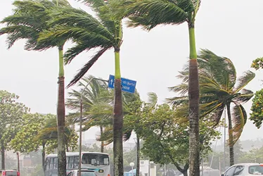Imagem ilustrativa da imagem Alerta para queda de temperatura e ventos de até 60 km/h nesta quinta no ES