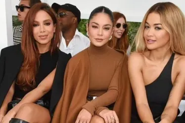 Imagem ilustrativa da imagem Anitta brilha em desfile ao lado de Rita Ora e Vanessa Hudgens