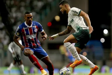 Imagem ilustrativa da imagem Bahia marca no fim e vence o Palmeiras no Campeonato Brasileiro