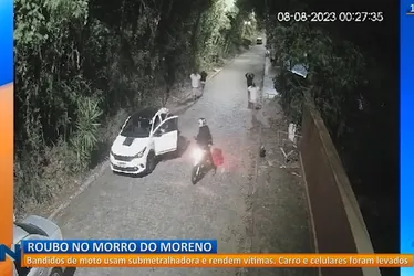 Imagem ilustrativa da imagem Bandidos usam submetralhadora e rendem jovens no Morro do Moreno