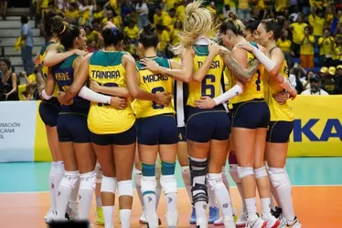Imagem ilustrativa da imagem Brasil vence Peru e é campeão do Sul-Americano de vôlei