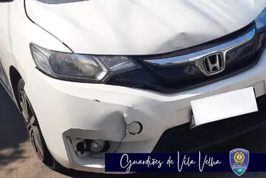 Imagem ilustrativa da imagem Carro roubado de estudante de direito é recuperado em menos de 30 minutos