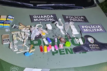 Imagem ilustrativa da imagem Drogas e até Viagra encontrados com detentos que saíam para trabalhar no ES