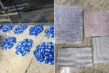 Imagem ilustrativa da imagem Duas pessoas são detidas com drogas e supostos bilhetes para presidiários no ES