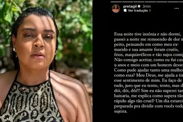 Imagem ilustrativa da imagem Em desabafo nas redes, Preta Gil cita traição de ex-marido: "Armação sórdida"