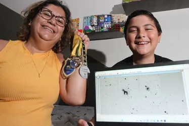 Imagem ilustrativa da imagem Estudante de Vila Velha identifica asteroide e vira “detetive das galáxias”