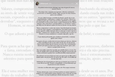 Imagem ilustrativa da imagem Irmã de Bruna Biancardi publica textão detonando Neymar