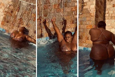 Imagem ilustrativa da imagem Mais magra, Jojo Todynho aparece de fio-dental em piscina e ganha elogios