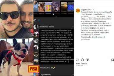 Imagem ilustrativa da imagem Marcus Majella expõe ex-namorado em post: "Até faculdade da maricona eu pagava"