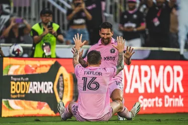 Imagem ilustrativa da imagem Messi marca duas vezes e comanda goleada do Inter Miami na Copa das Ligas