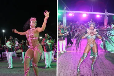 Imagem ilustrativa da imagem Musas e rainhas brilham no primeiro dia de minidesfile em Vitória