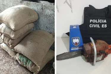 Imagem ilustrativa da imagem Polícia recupera sacas de café e motosserra furtadas em cidade do ES