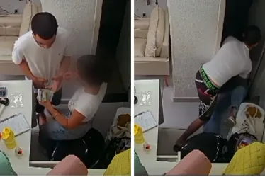 Imagem ilustrativa da imagem VÍDEO | Criminoso agride funcionária durante assalto em loja na Serra