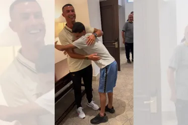Imagem ilustrativa da imagem VÍDEO | Luva de Pedreiro se encontra com Cristiano Ronaldo