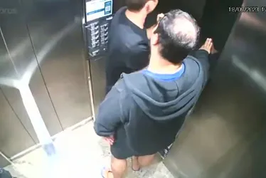 Imagem ilustrativa da imagem Vídeo mostra empresário e assassino confesso dentro de prédio antes de crime