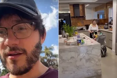 Imagem ilustrativa da imagem Viih Tube e Eliezer passeiam com Lua em casa: "Sair é perigoso"