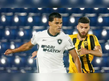 Imagem ilustrativa da imagem Botafogo sofre, mas empata com Guaraní e avança às quartas da Sul-Americana