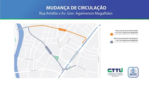 
          Imagem ilustrativa da imagem Agamenon Magalhães terá novo acesso pela Rua Amélia a partir desta sexta
          