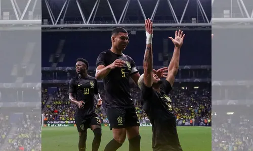 
          Imagem ilustrativa da imagem Brasil faz dever de casa e bate Guiné em amistoso contra o racismo
          