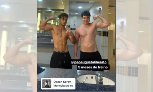 
          Imagem ilustrativa da imagem Filho de Gugu exibe músculos após cinco meses de treino
          