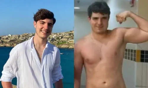 
          Imagem ilustrativa da imagem Filho de Gugu exibe músculos após cinco meses de treino
          