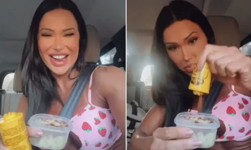 
          Imagem ilustrativa da imagem Gracyanne Barbosa rebate críticas por comer batata-doce estragada
          