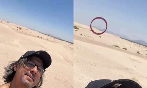 
          Imagem ilustrativa da imagem Homem ‘flagra’ OVNI em região desértica do México
          