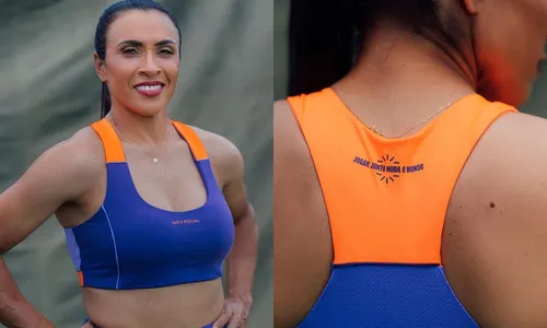 
          Imagem ilustrativa da imagem Marta lança linha de roupas com foco em promover igualdade no esporte
          