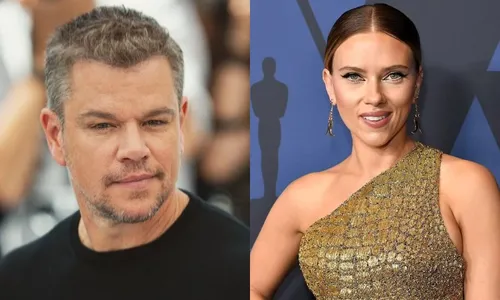 
          Imagem ilustrativa da imagem Matt Damon conta experiência 'horrível' de beijar Scarlett Johansson
          