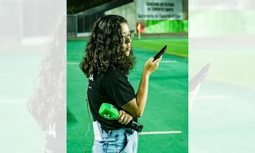 
          Imagem ilustrativa da imagem Primeira mulher a narrar jogo do futebol capixaba na TV
          