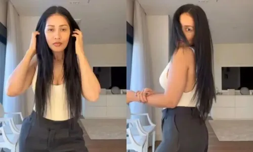 
          Imagem ilustrativa da imagem Simaria tira mega hair e mostra na web como é seu cabelo natural
          