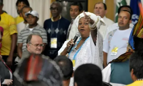 
          Imagem ilustrativa da imagem Três suspeitos da morte de Mãe Bernadete são presos na Bahia
          
