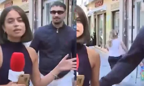 
          Imagem ilustrativa da imagem VÍDEO | Homem é preso após assediar jornalista ao vivo em transmissão
          