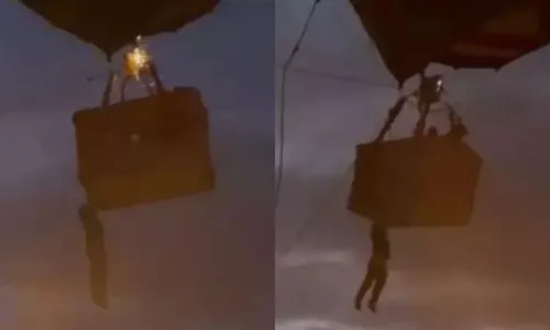 
          Imagem ilustrativa da imagem VÍDEO | Pendurado em balão, jovem cai de 3 metros de altura
          